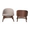 Baxton Studio Lovella MidCentury Modern Grey Fabric and Walnut Brown Finished Wood 2Piece Accent Chair Set 225-2PC-12949-ZORO - alternate 4